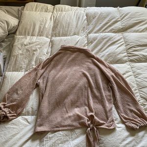 dusty pink sweater